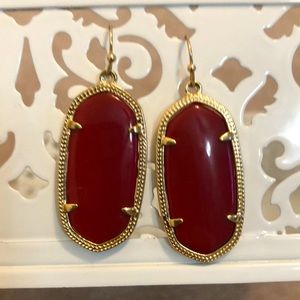 Kendra Scott Red Elle Earrings